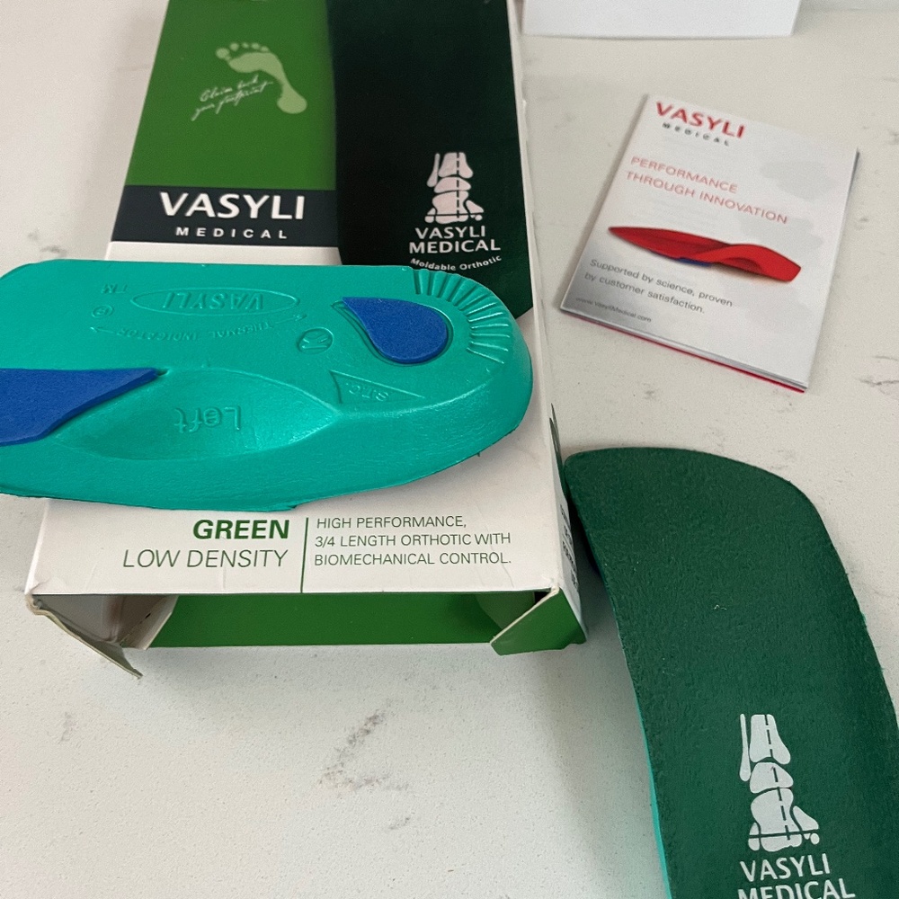 Vasyli Orthotic Inserts kids green low density